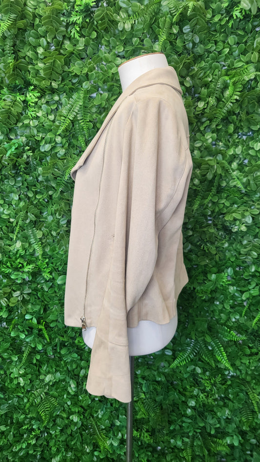 Forever New Caramel Faux Suede Jacket (10)