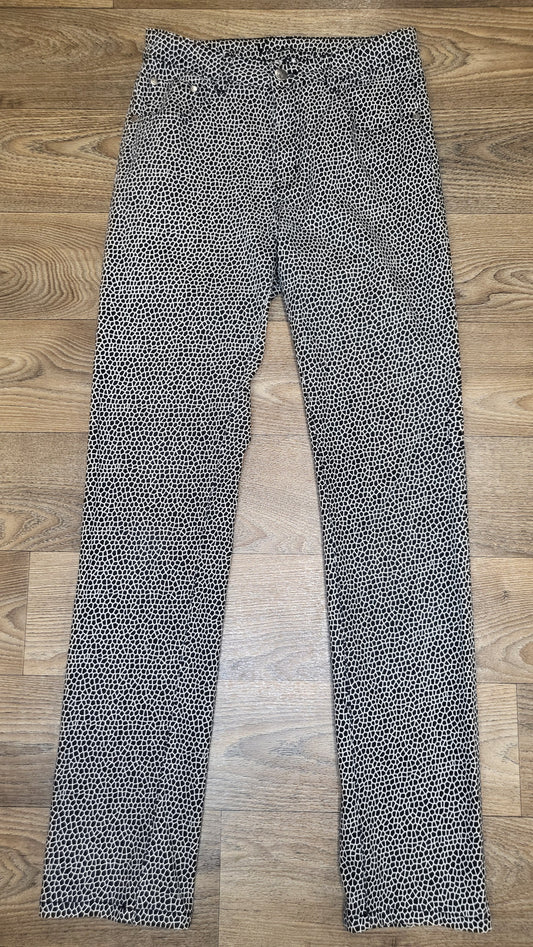 Vassalli Black/White Patterned Pants (8)