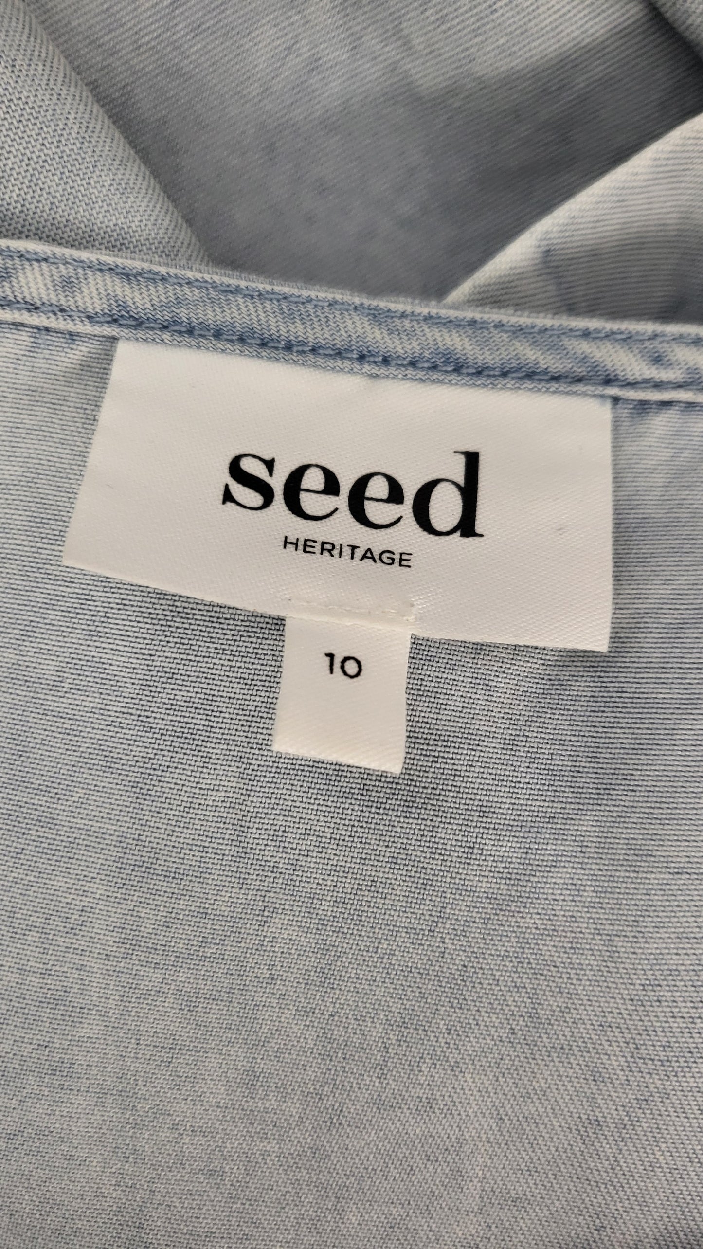 Seed Blue Chambray Dress (10)