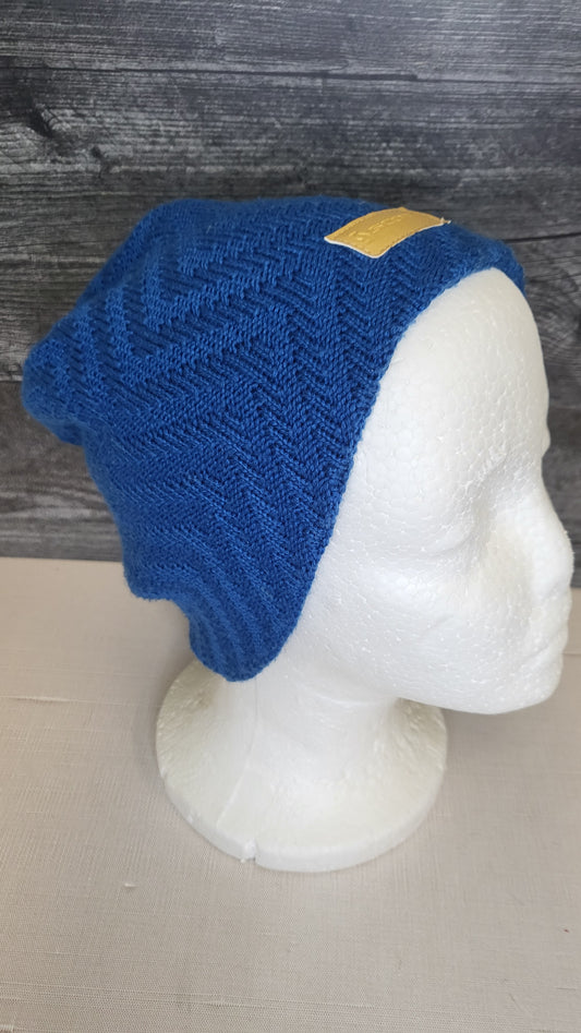 Scott Blue Beanie Knit