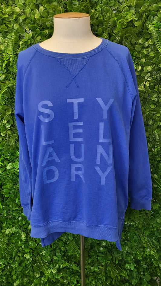 Style Laundry Blue Logo Sweat Top (8)