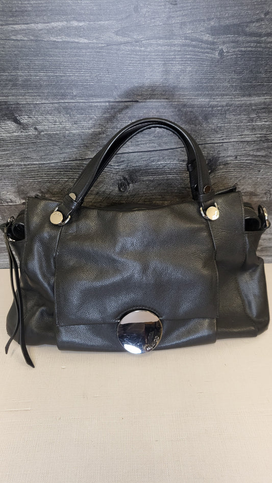 Mimco Black Handbag W 36cm, H 23cm, D 16cm