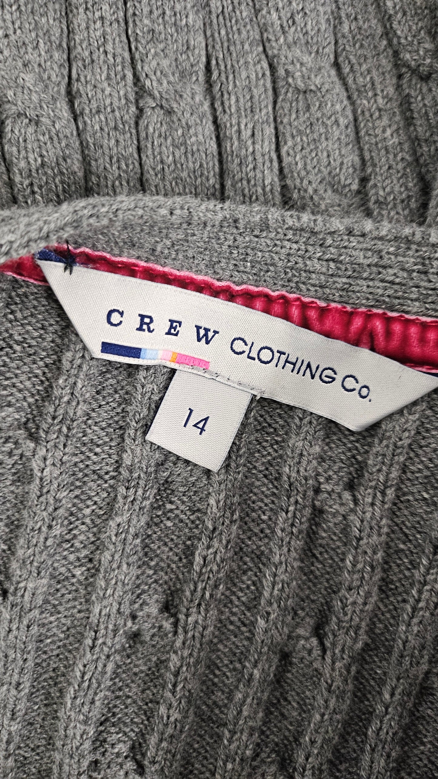 Crew Clothing Grey Cable Cardi (14)