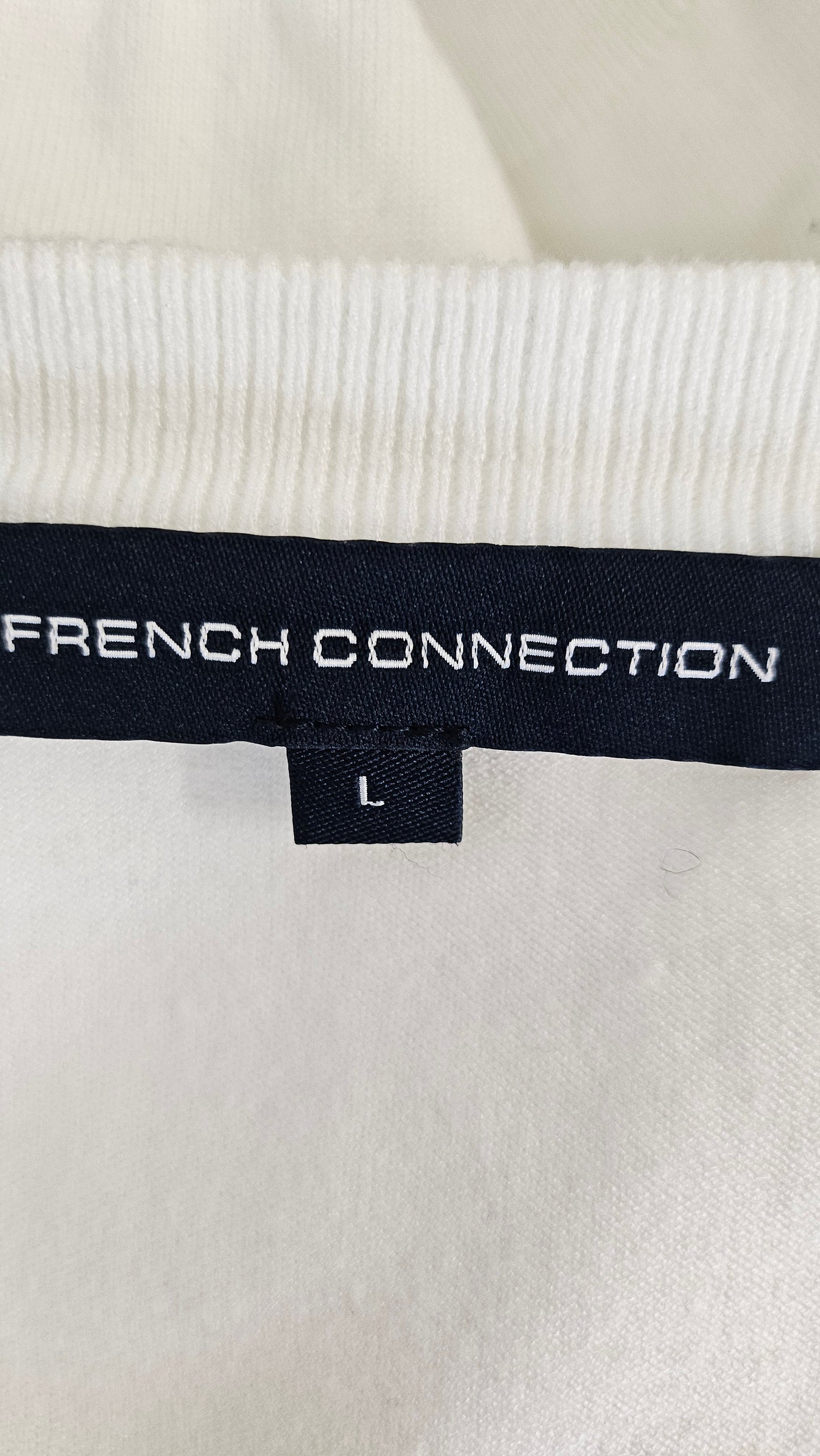 French Connection Cream Lace Sleeve Knit (14)