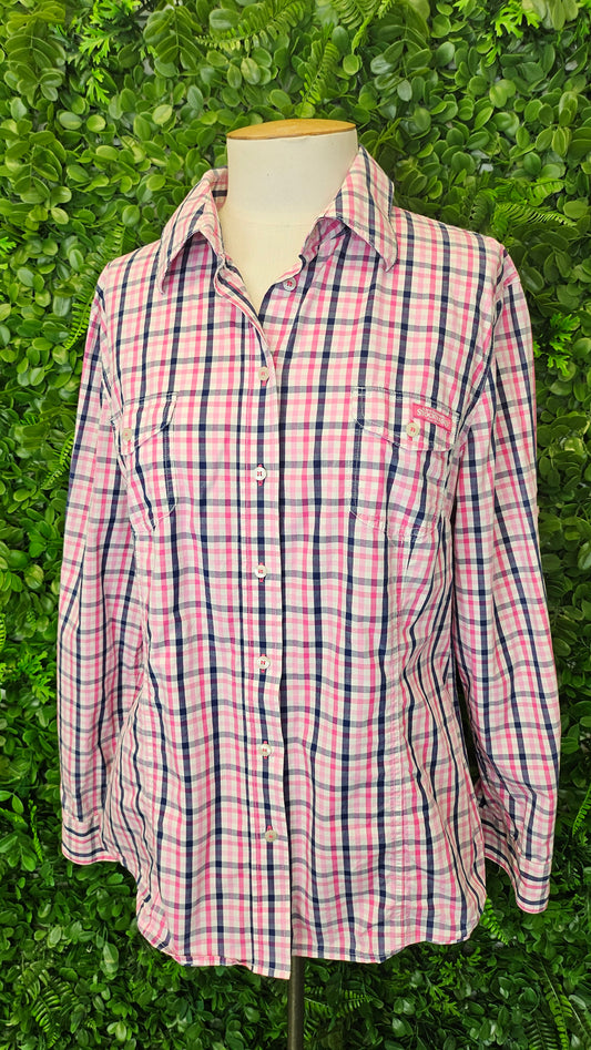 RM Williams Pink/Blue Check Shirt (14)