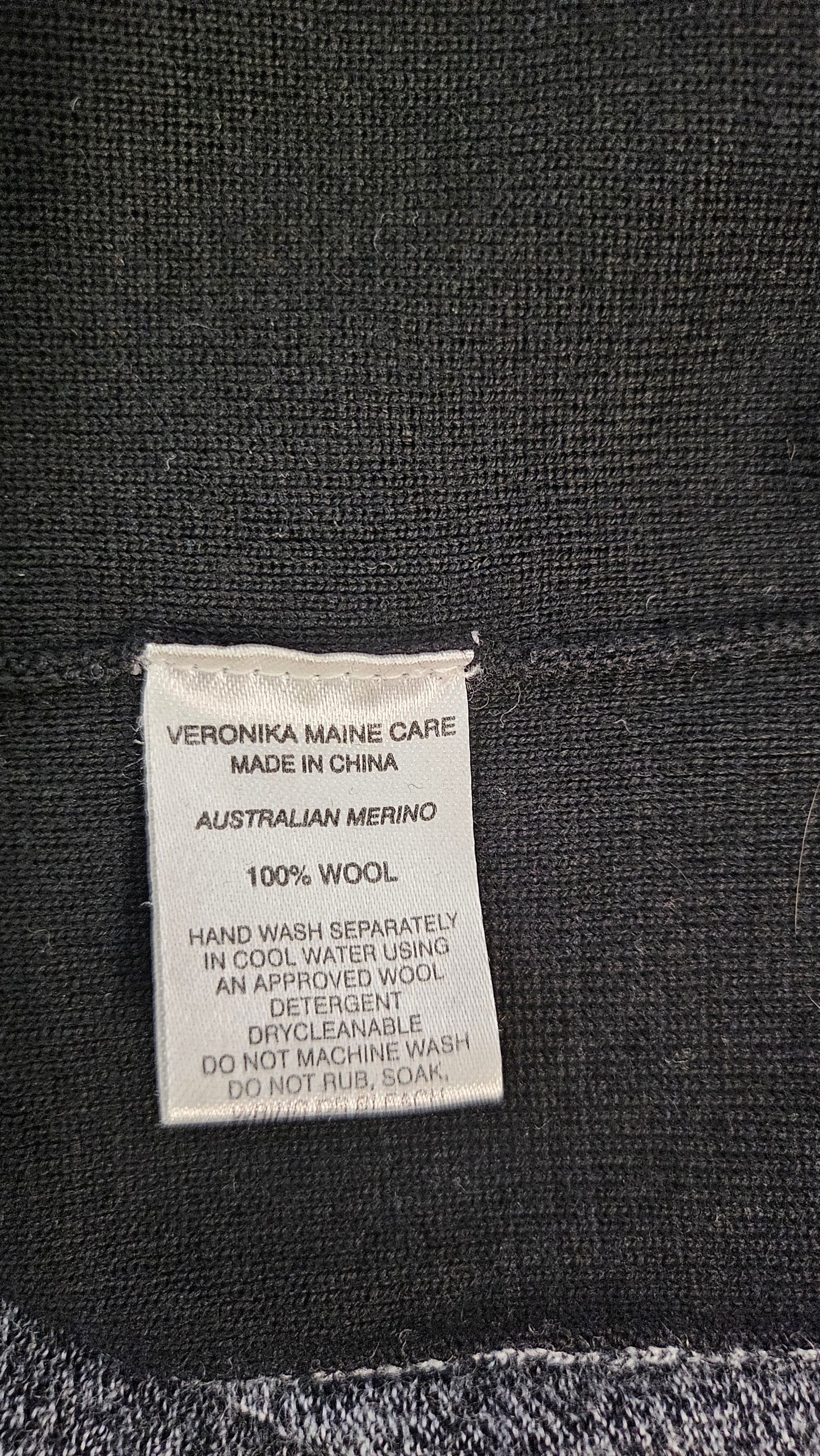 Veronika Maine Grey Contrast Merino Knit (14)