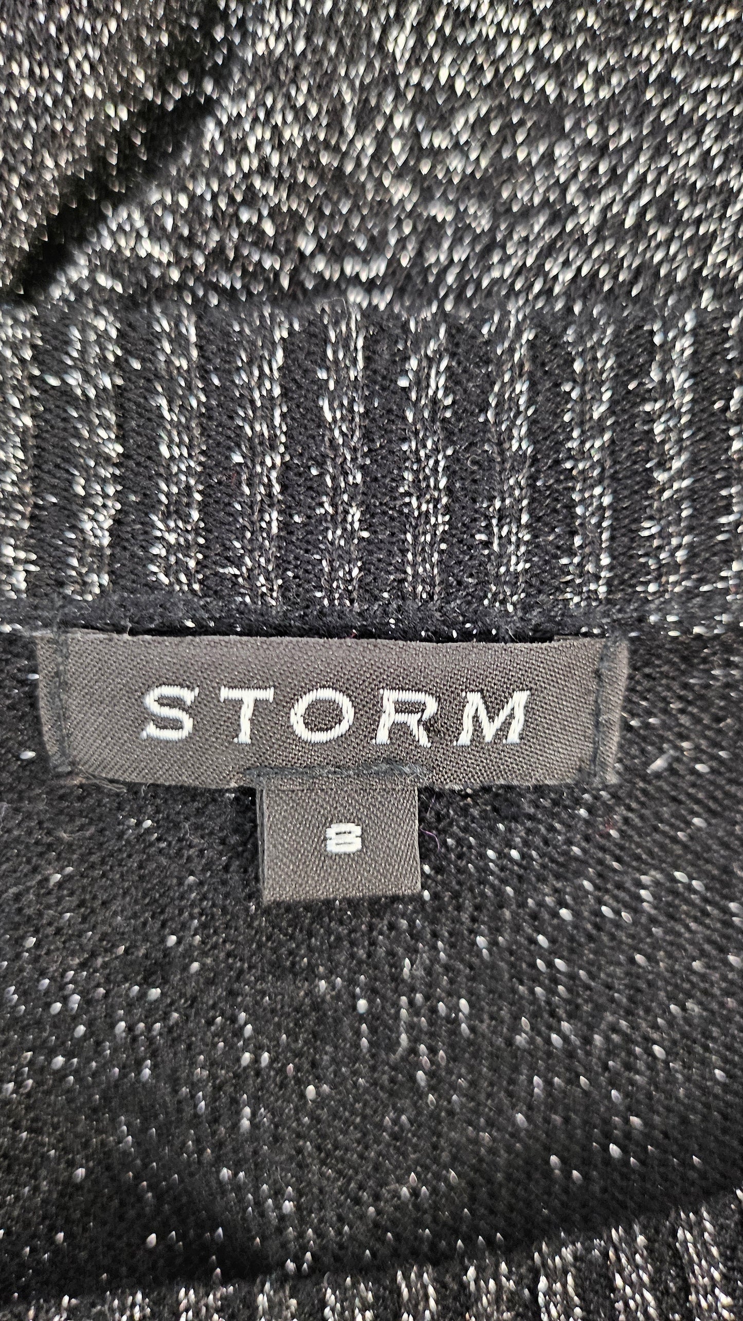 Storm Black/Silver Stripe Knit (8)