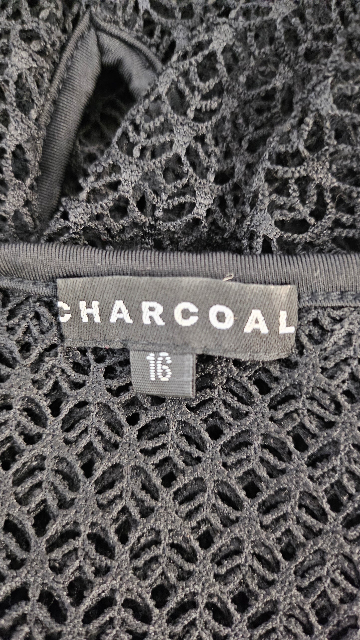 Charcoal Black Mesh Top (16)