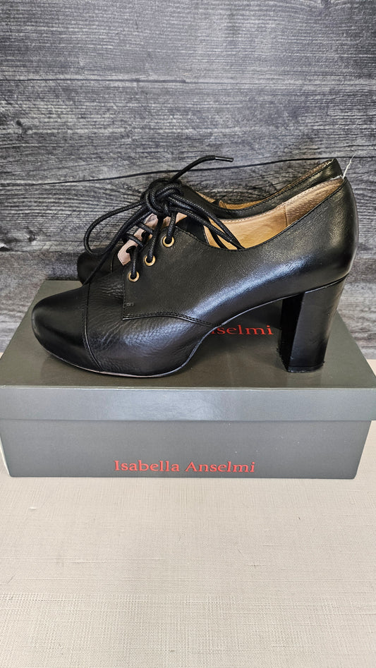Isabella Anselmi Black Lace Up Heel (39)