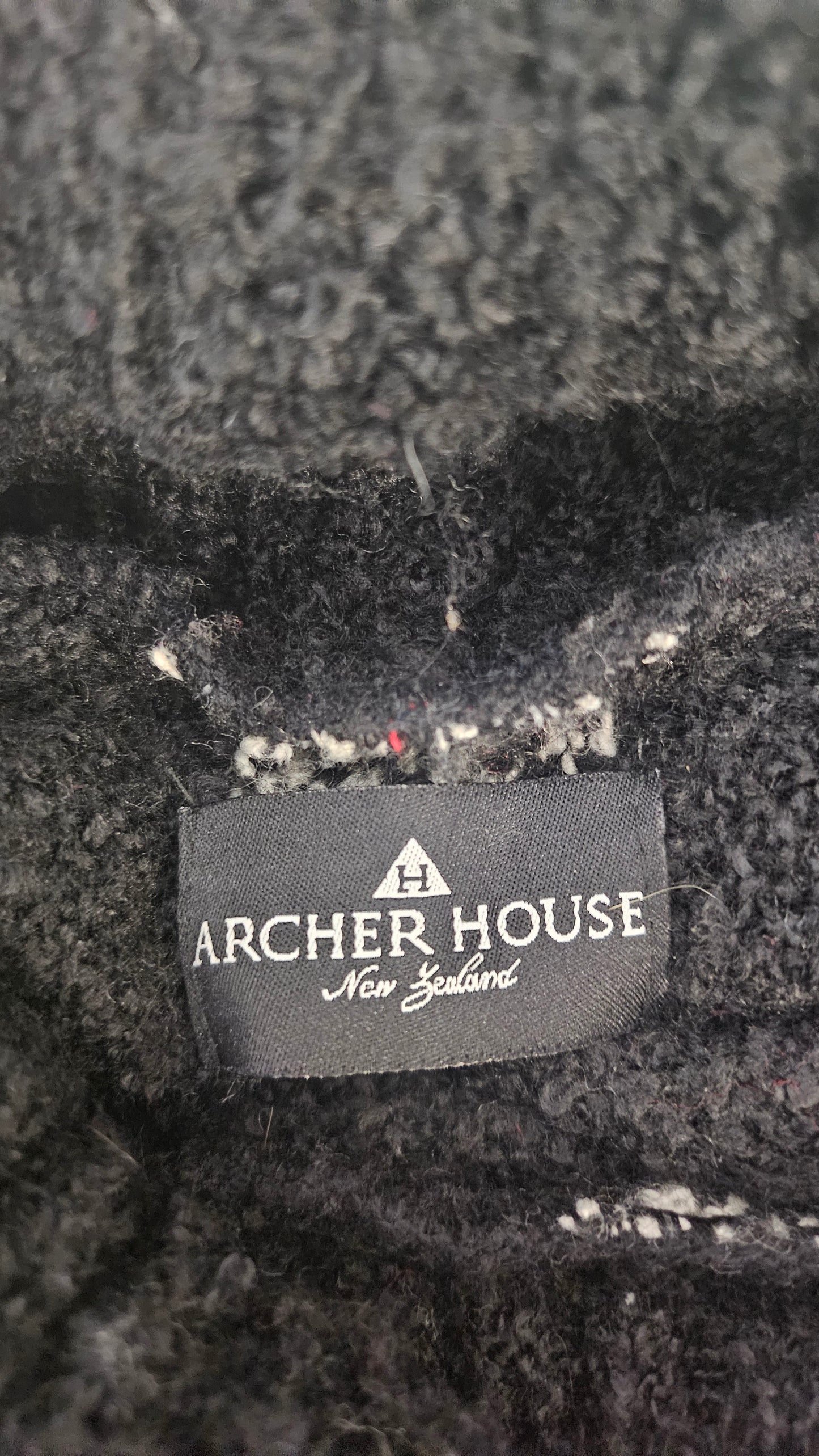 Archer House Black Poncho Knit (OSFM)