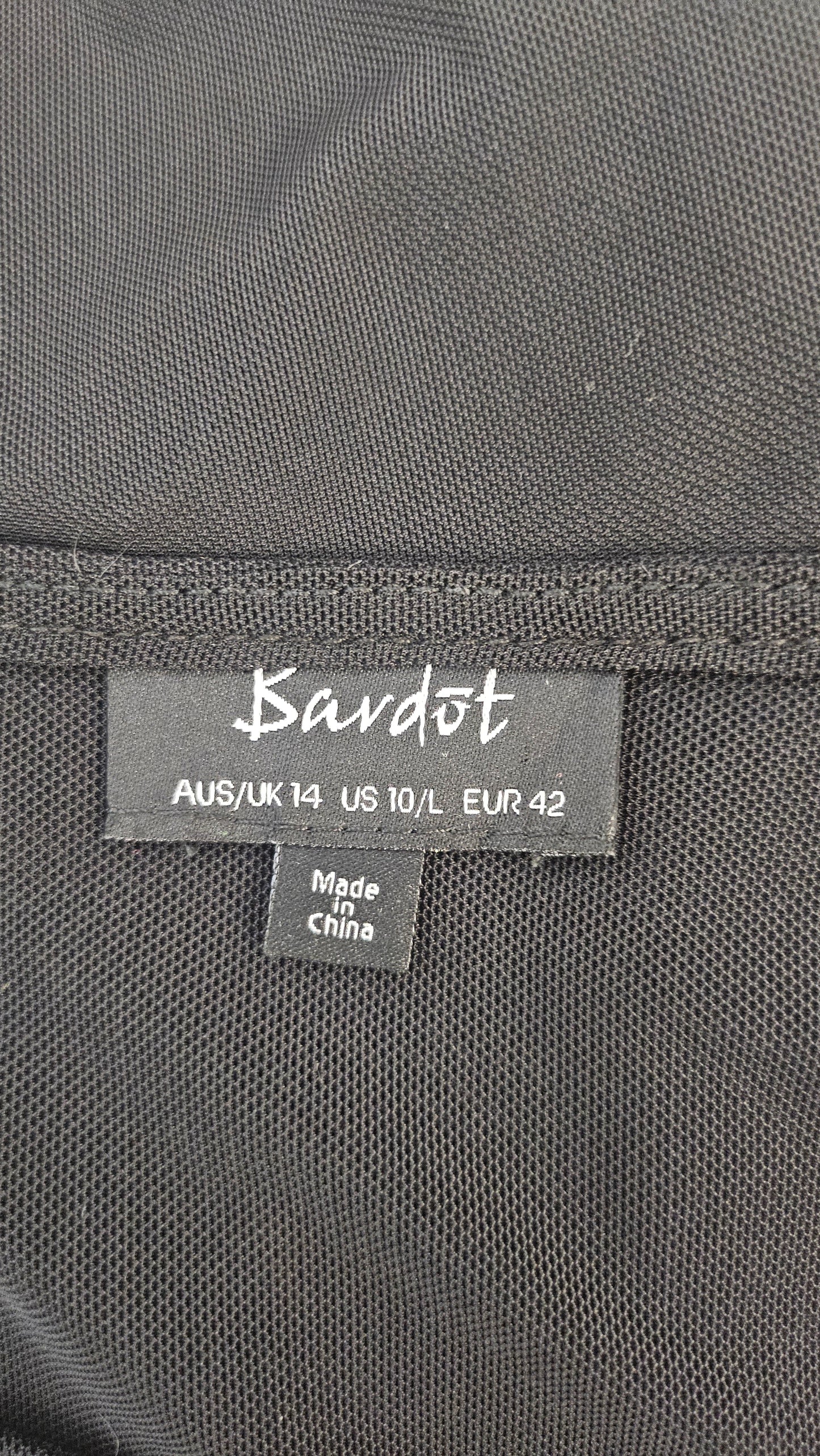 Bardot Black Long Sleeve Top (14)