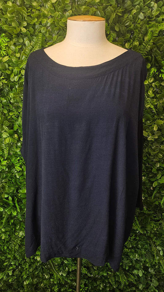 C.Reed Navy Relaxed Style Top (OSFM)