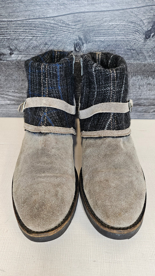 Dkode Grey Suede/Textile Boot (41)