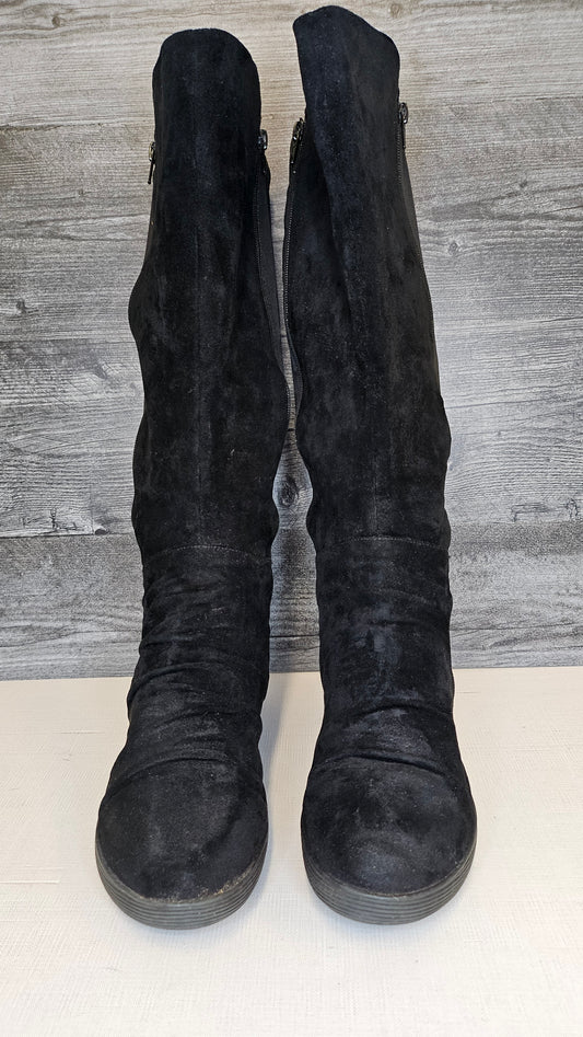 Taking Shape Black Knee High Boots (41)