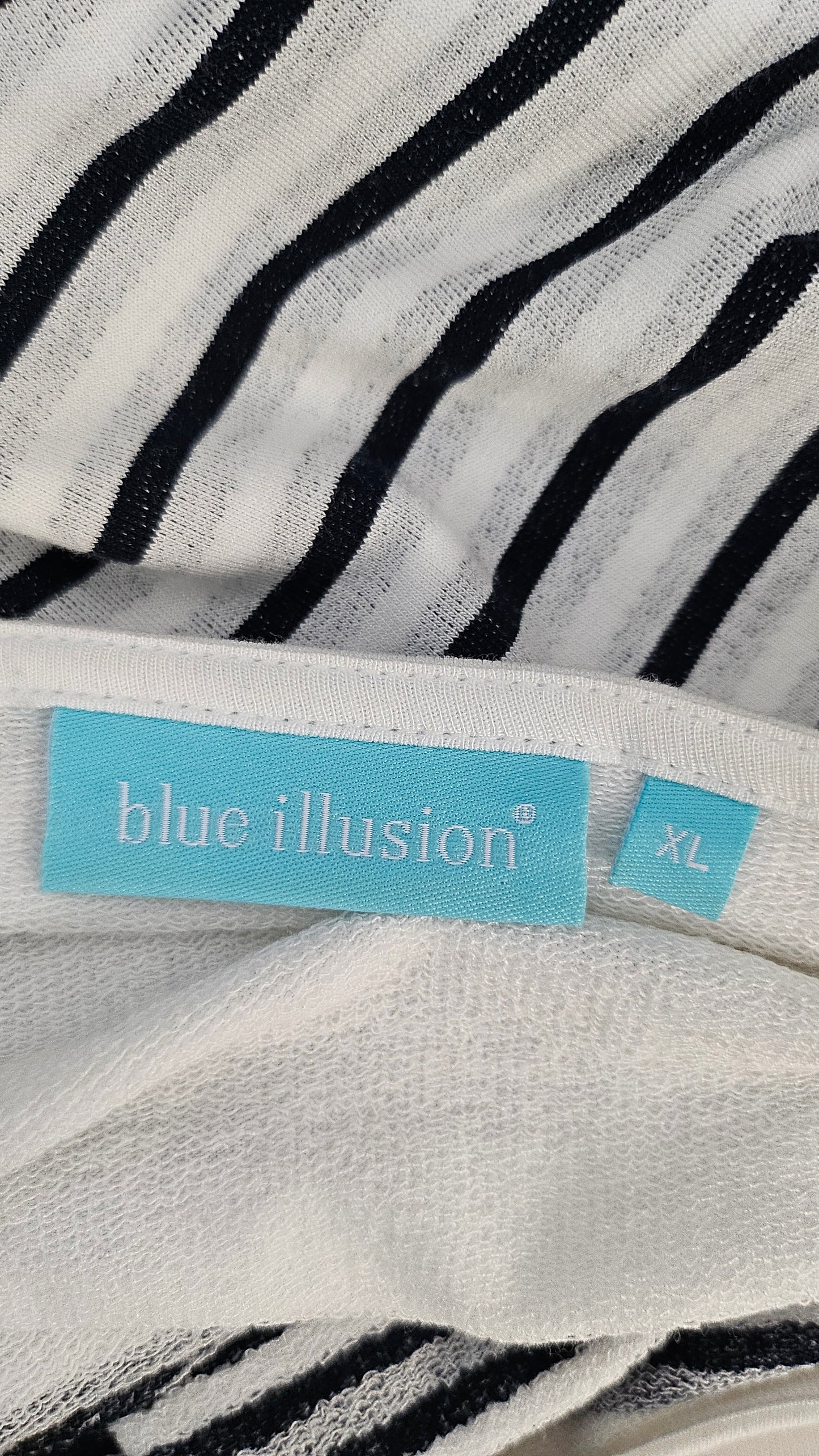 Blue Illusion  Stripe Top (16)