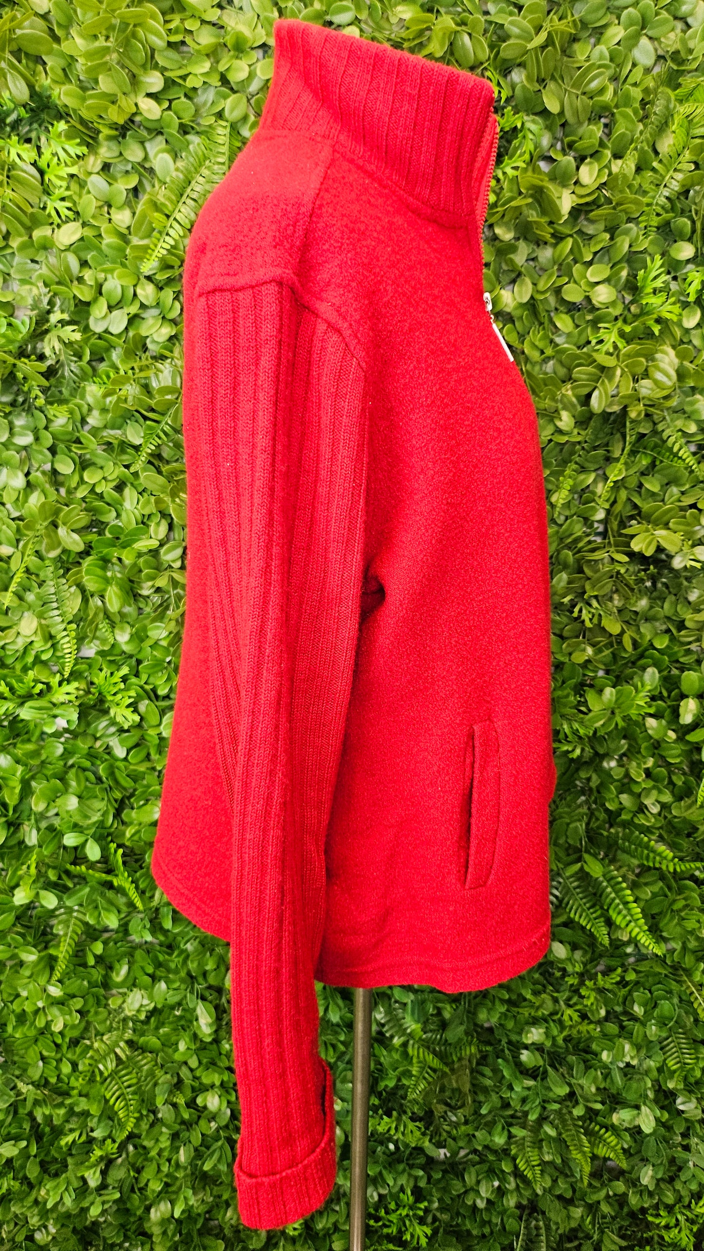 La Gender Red Wool Detail Jacket (12)