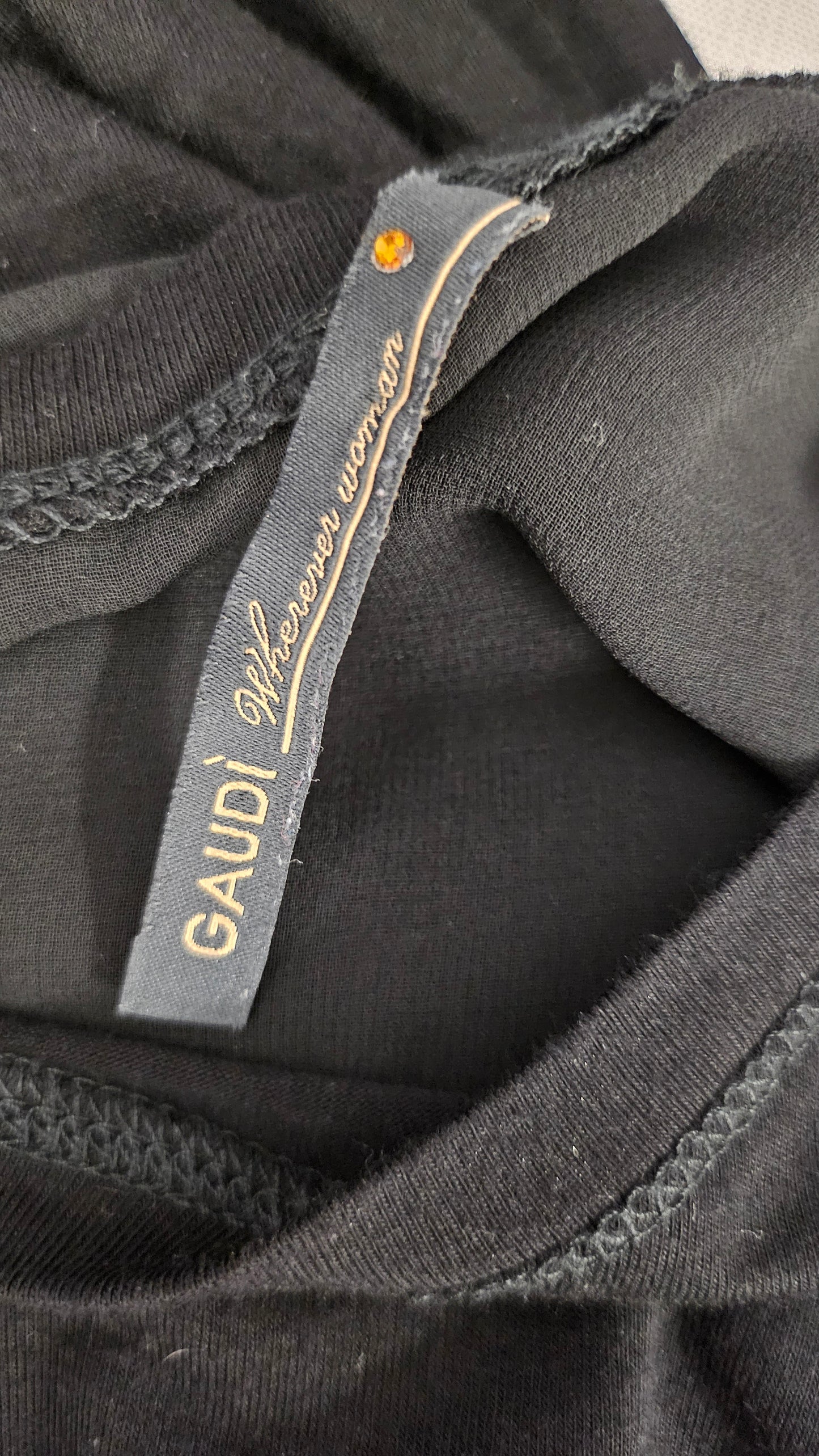 Gaudi Black Sequin Sleeve Top (14)
