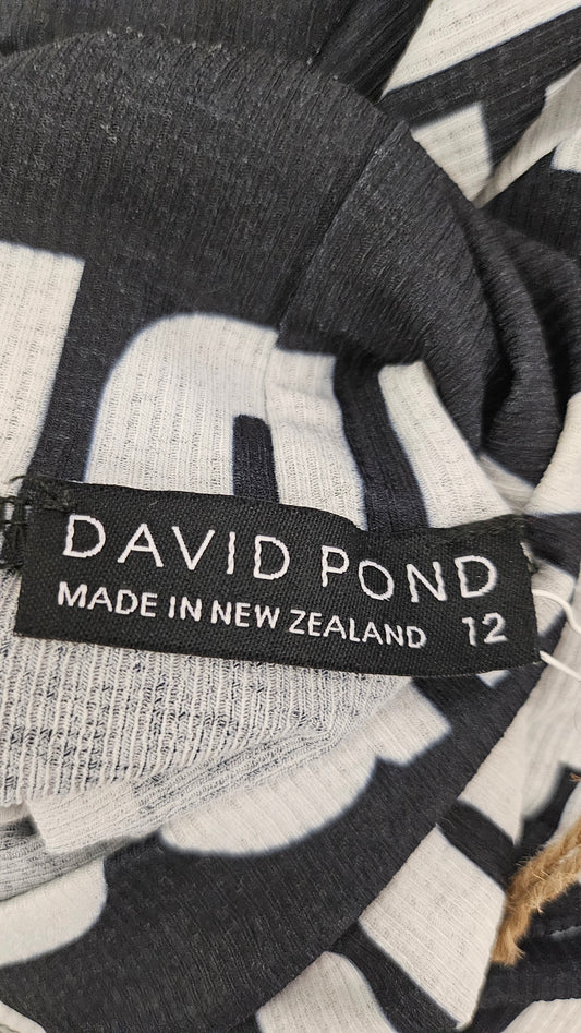 David Pond Black/White Polo Neck Top (12)