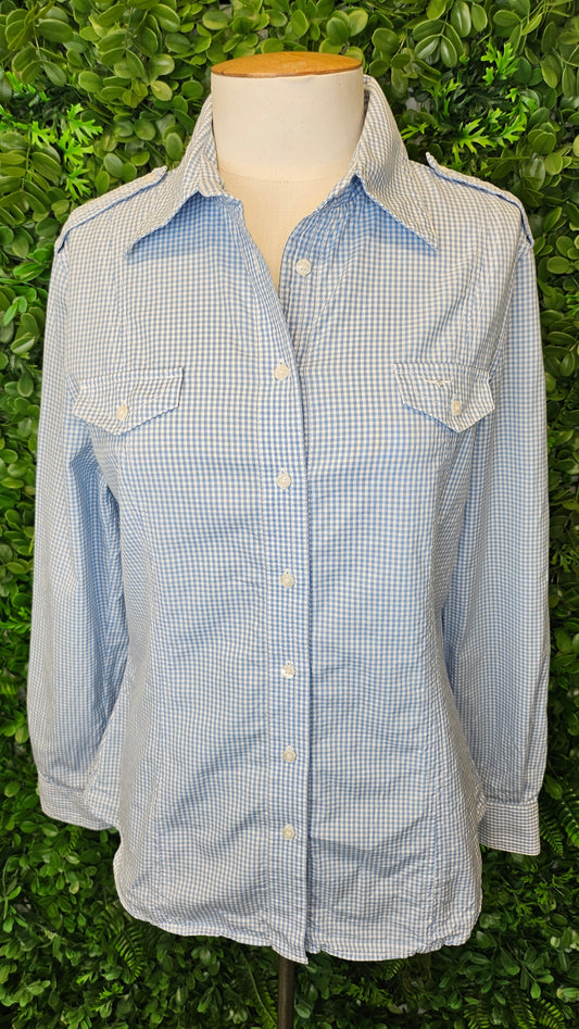RM Williams Chambray Blue Fitted Shirt (10)