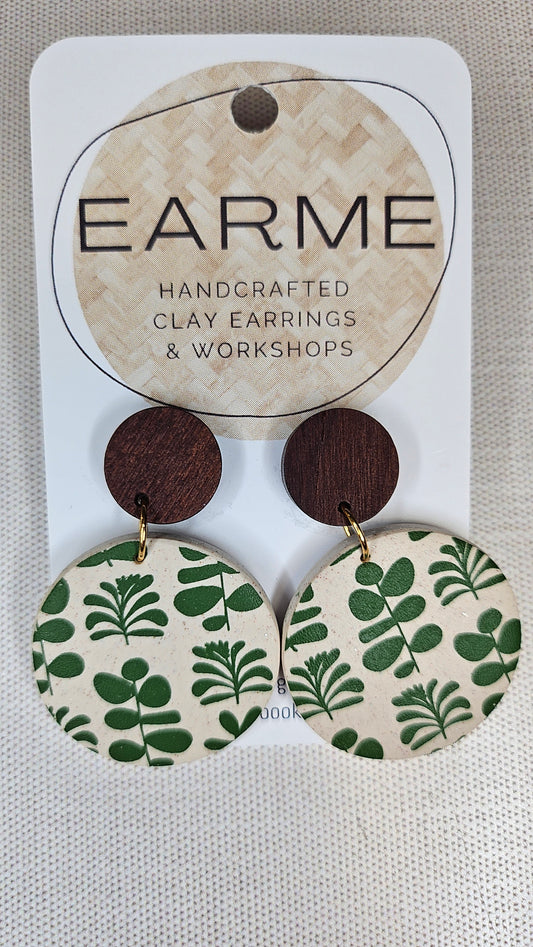 Earme Green Flora Earrings BNWT