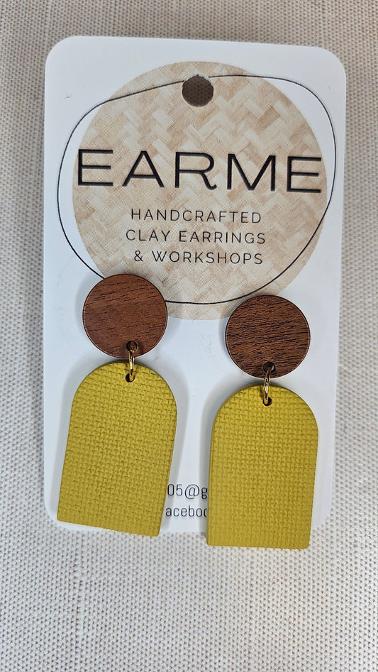 Earme  Mustard Drop Earrings BNWT