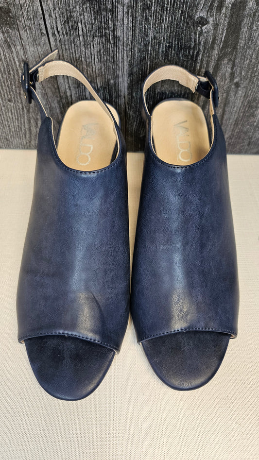 Valdo Navy Leather Sandal (40)