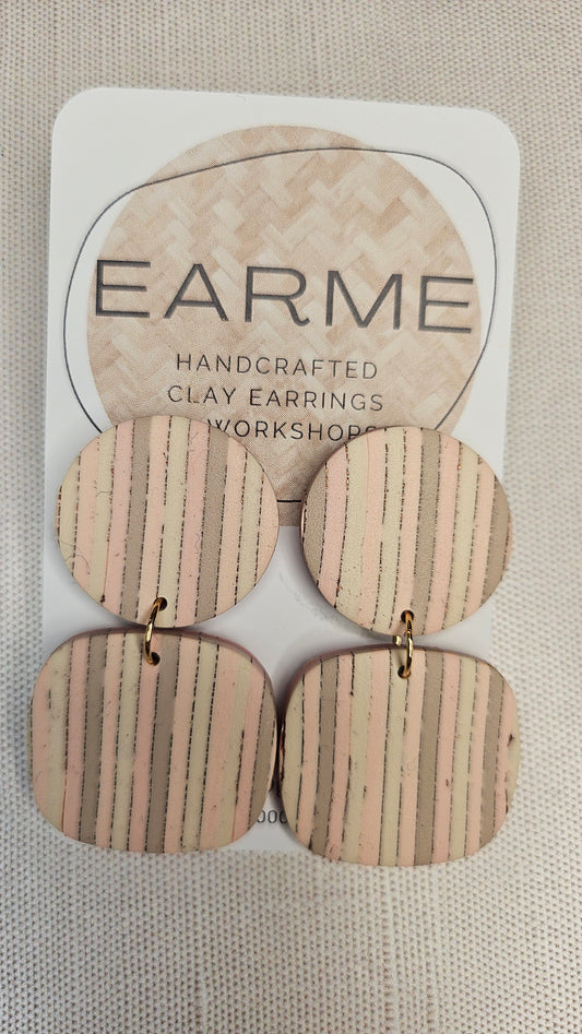 Earme  Pastel Stripe Earrings BNWT