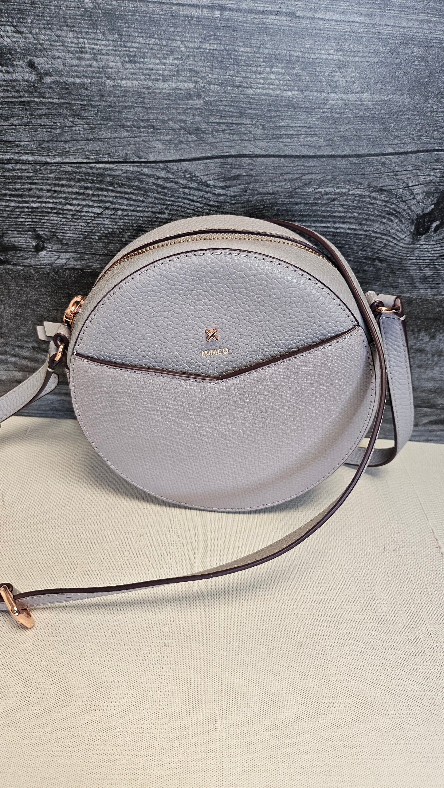 Mimco Lavender D-Vine Circle Bag (18.5cmx18.5x6.5cm)