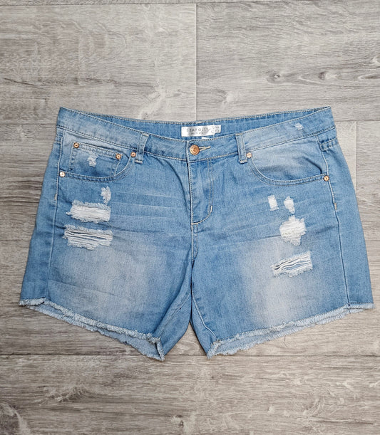 Seafolly Blue Wash Distressed Shorts (14)