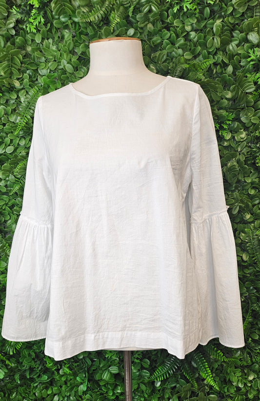 Nyne White Bell Sleeve Top (10)