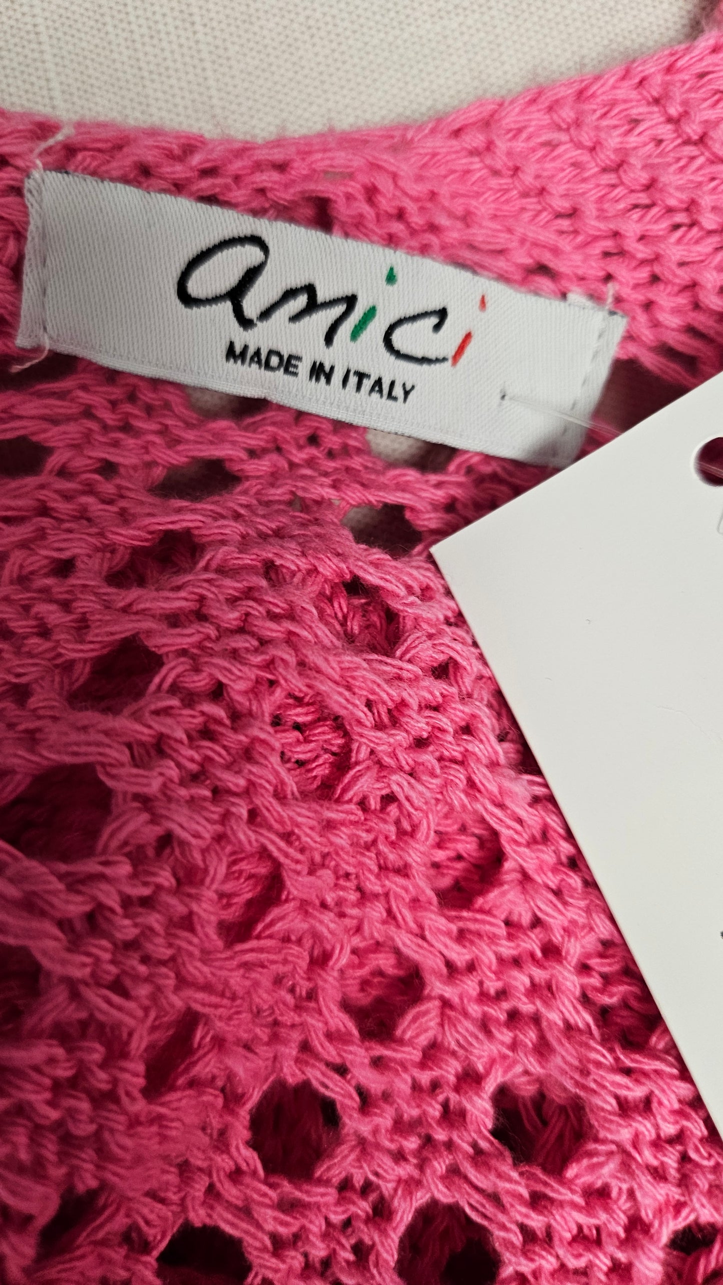 Amici Pink Retro Knit Cardi (14)