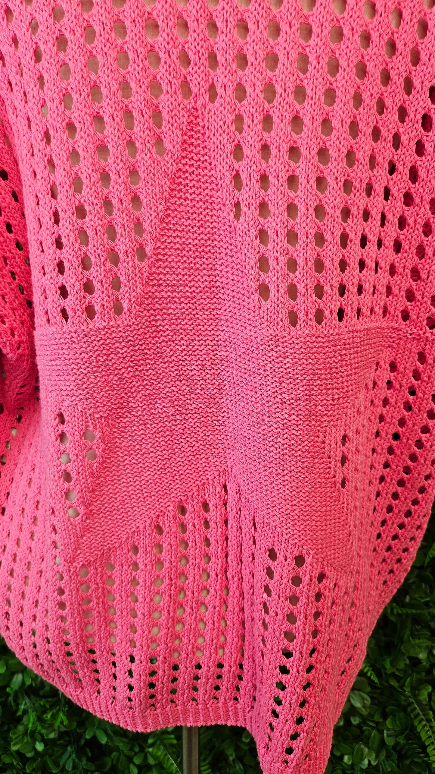 Amici Pink Retro Knit Cardi (14)