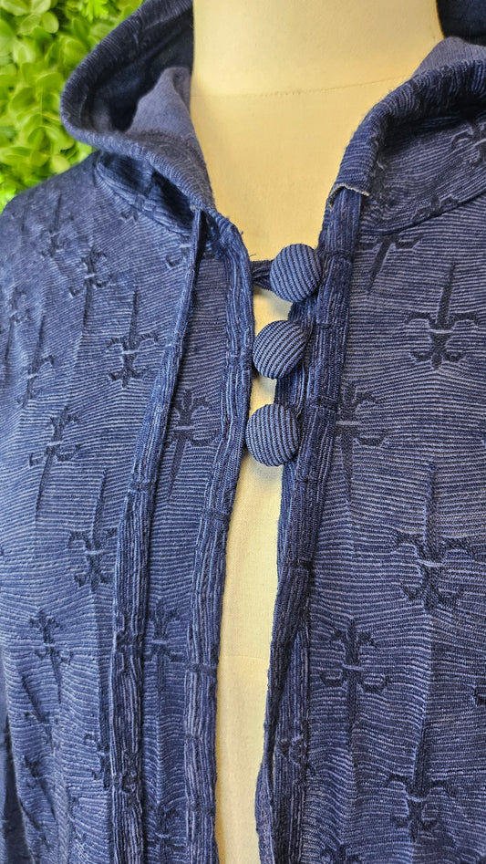 My Merino Blue Merino Hooded Cardigan (8)