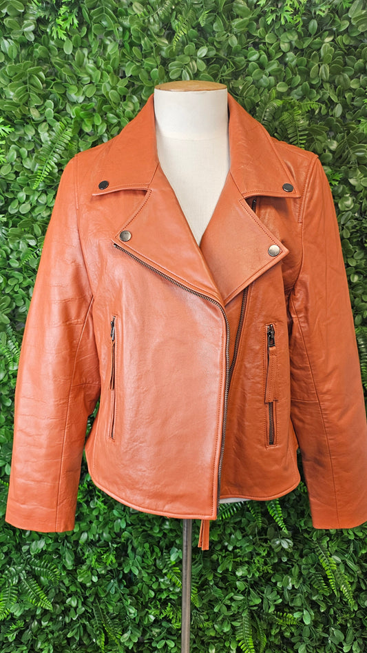 Lemon Tree Burnt Orange Leather Jacket (14)