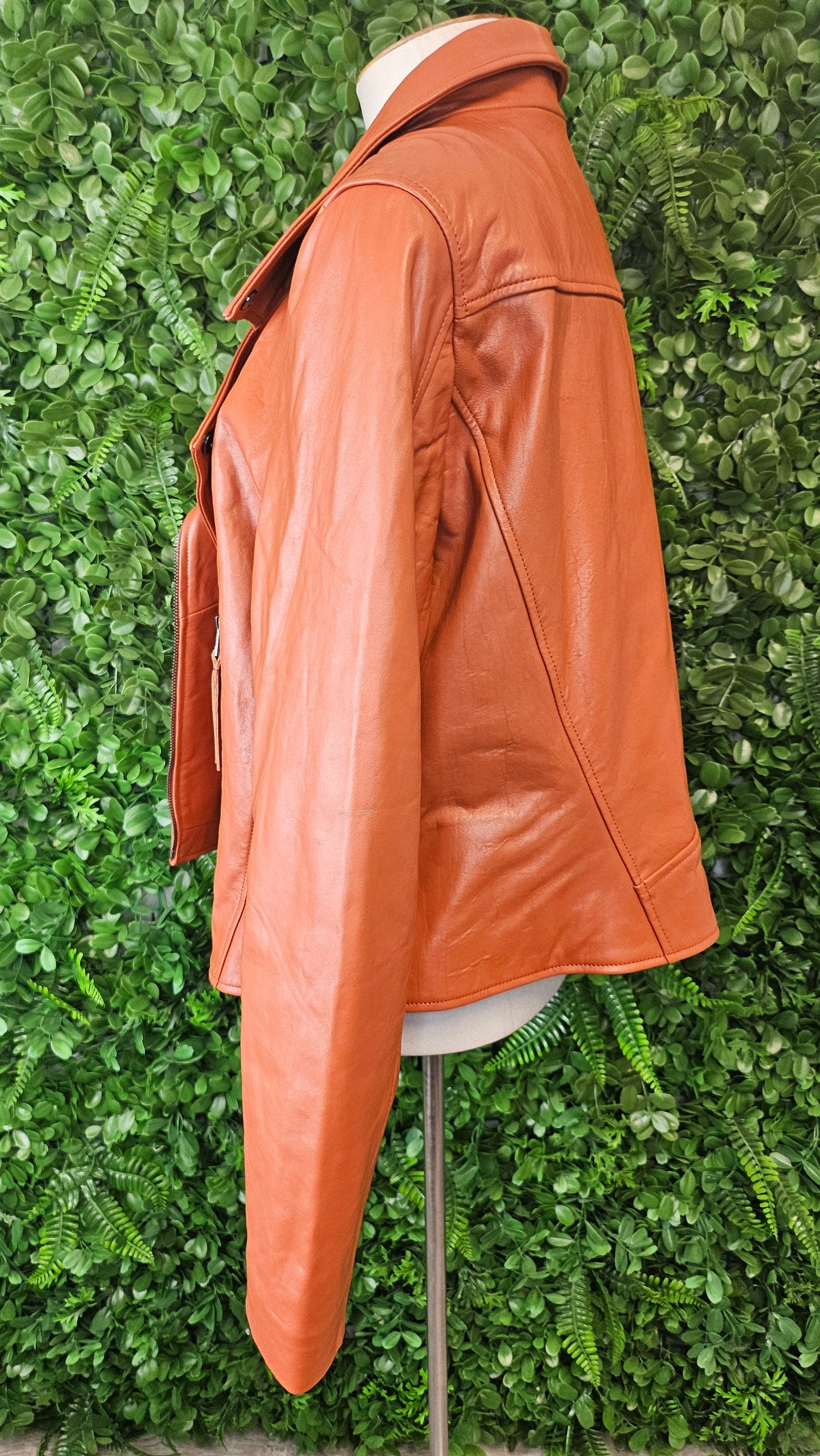 Lemon Tree Burnt Orange Leather Jacket (14)