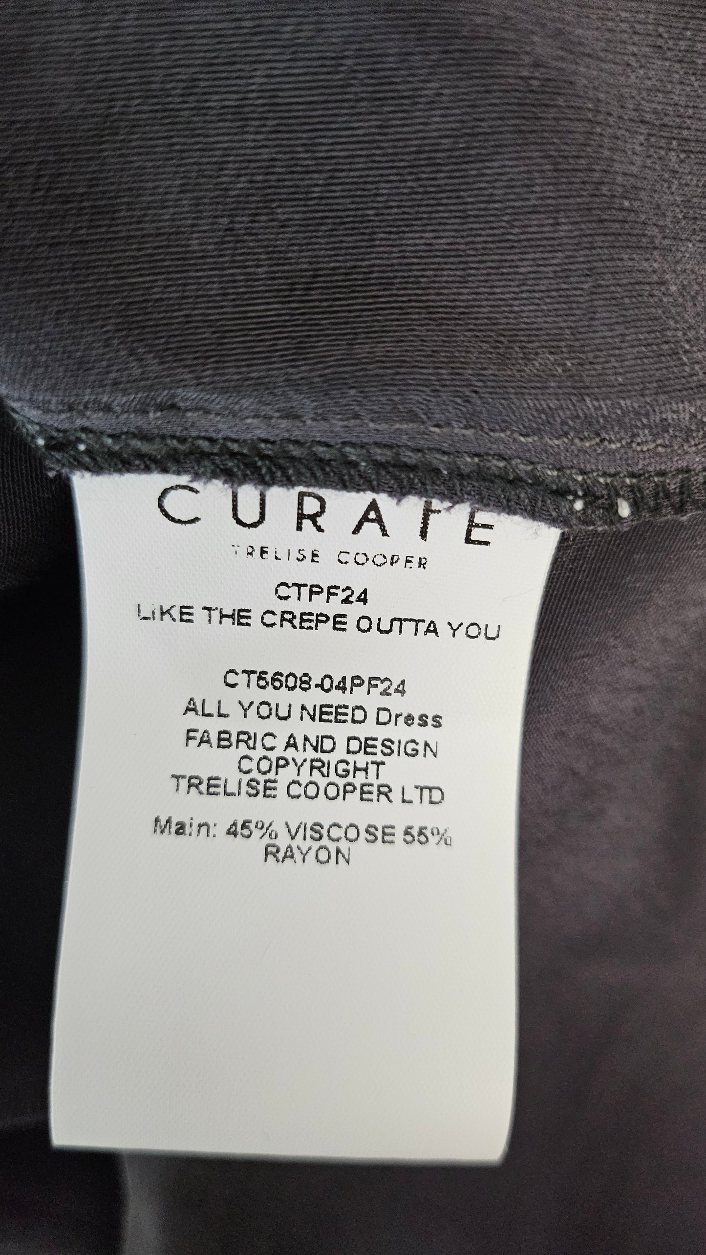 Curate Grey All You Need Dress (10-12)