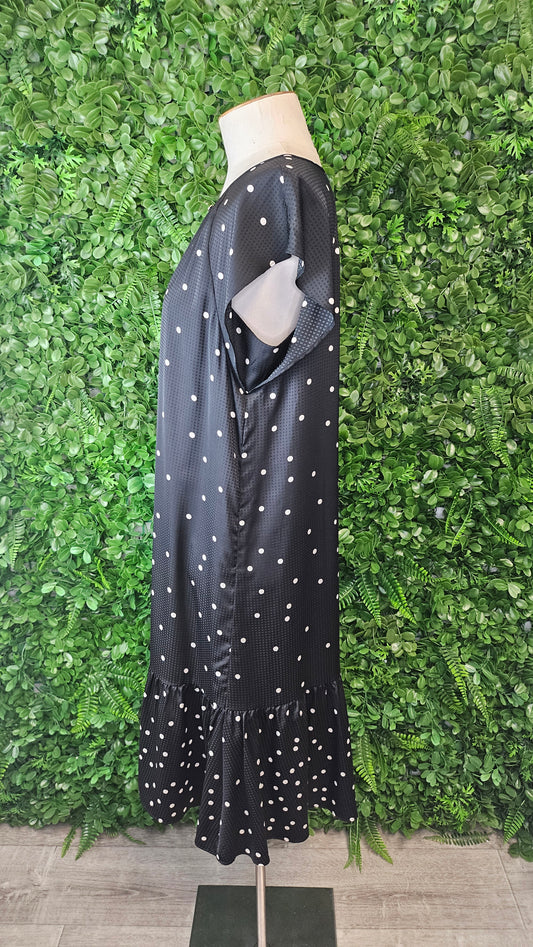 Veronika Maine Black Polka Dot Dress (8)