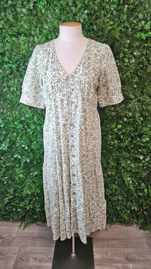 Thing Thing Green Floral Dress (10)