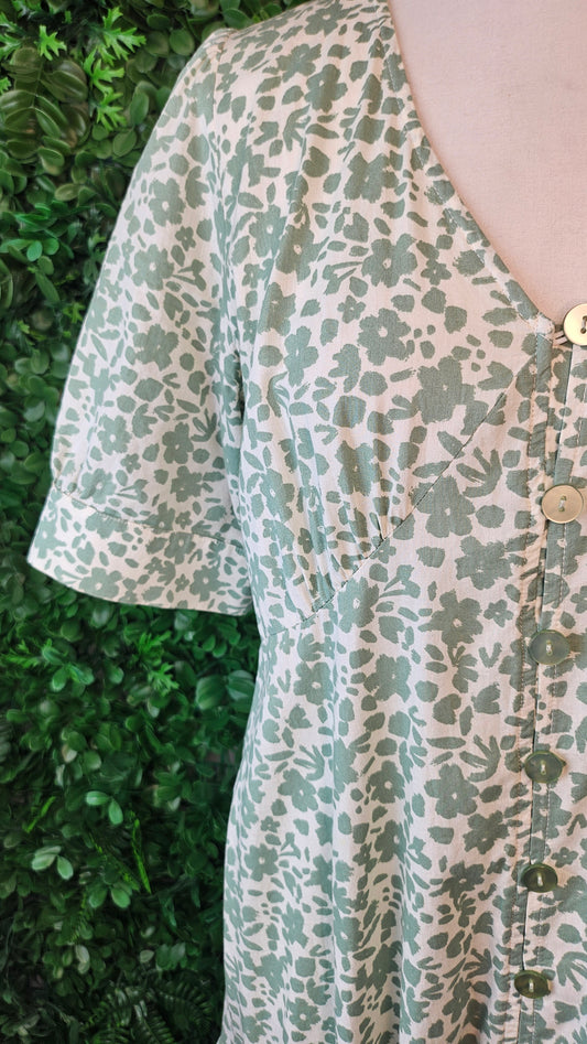 Thing Thing Green Floral Dress (10)