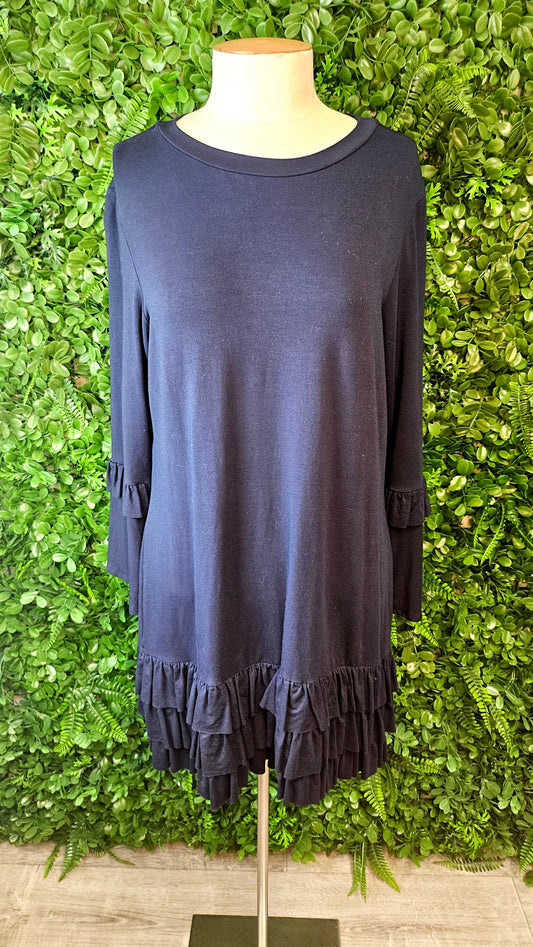 Ruby Navy Long Sleeve Dress (14)