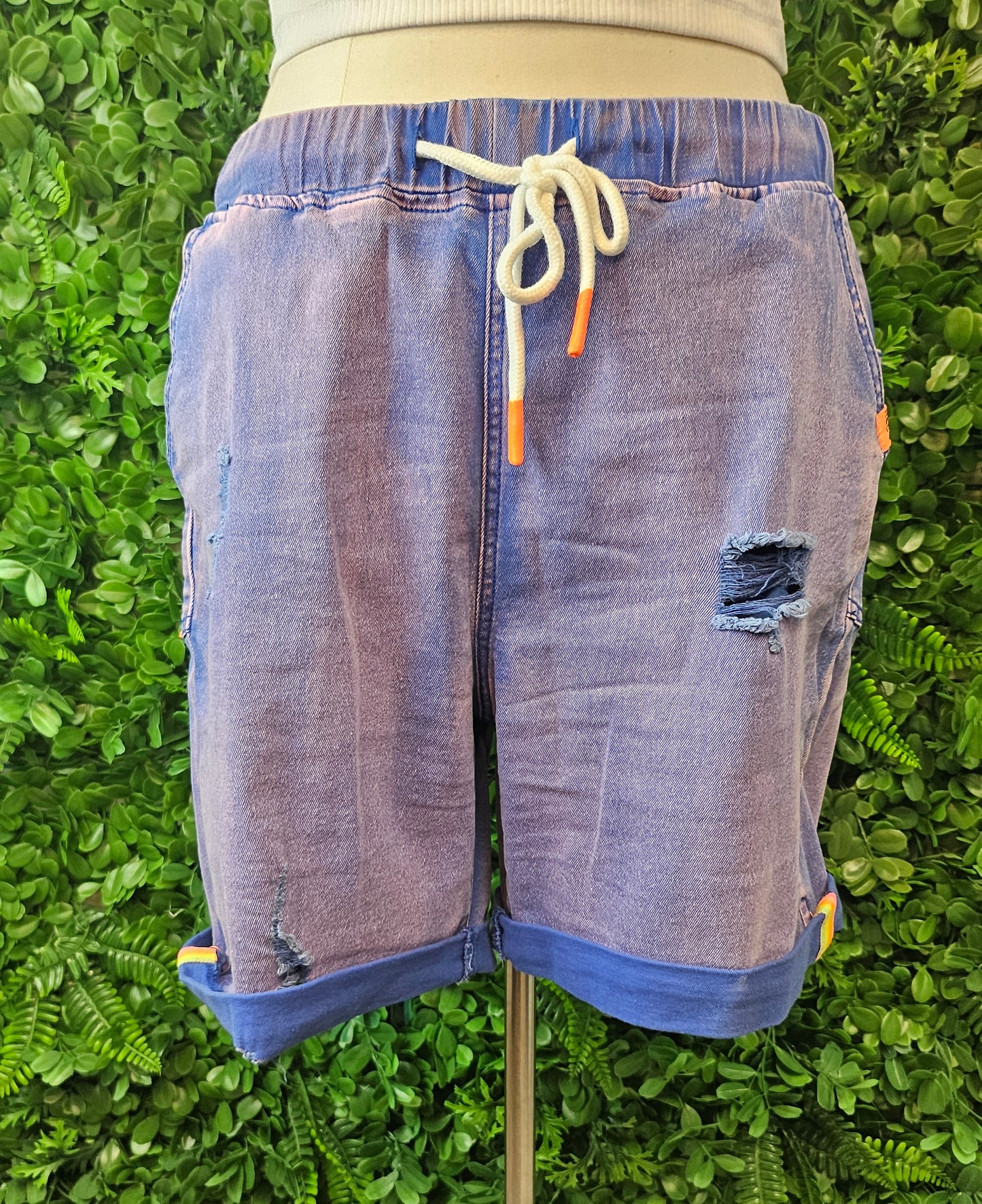 Hammill + Co Blue Stonewash Denim Short (14)