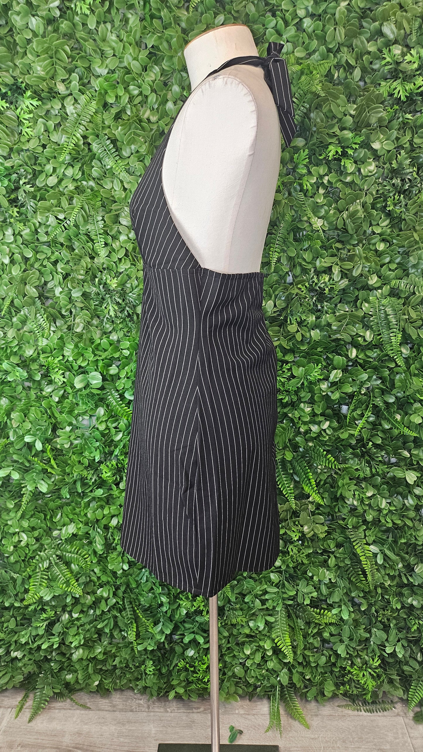 Motel Black/White Pinstripe Dress (12)