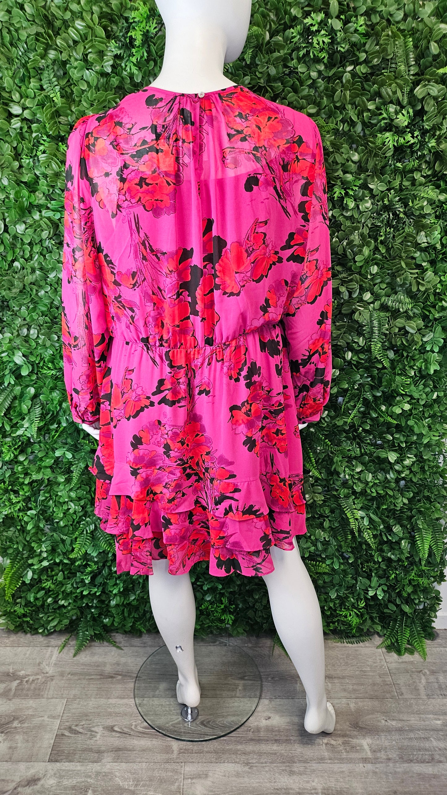 City Chic Pink Floral Mini Dress BNWT (18-20)