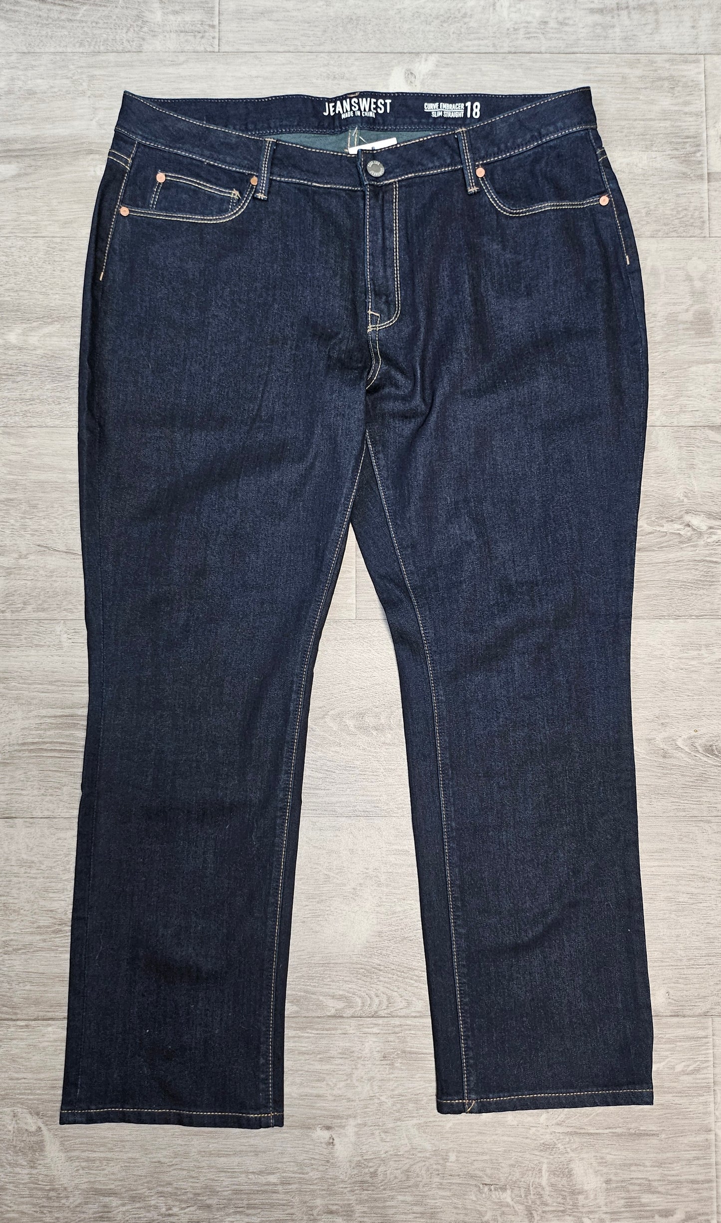 Jeans West Ink Blue Slim Straight Jean (18)