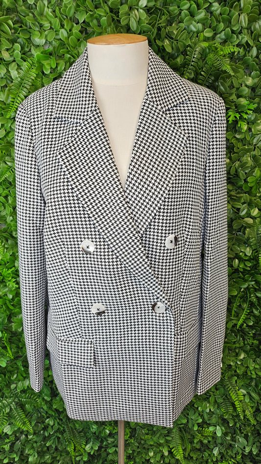 Mink Pink B/W Houndstooth Blazer BNWT (12)