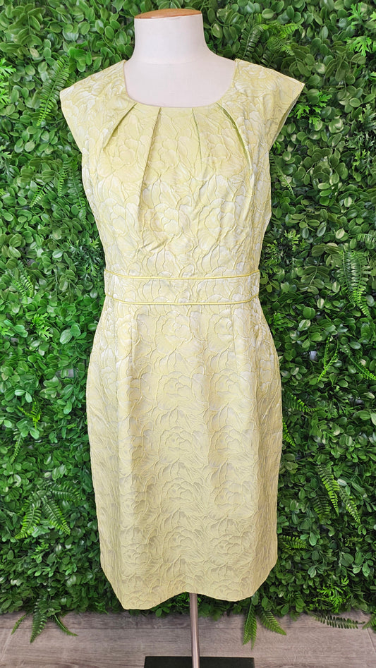 Grace Hill Yellow Jacquard Dress BNWT (12)