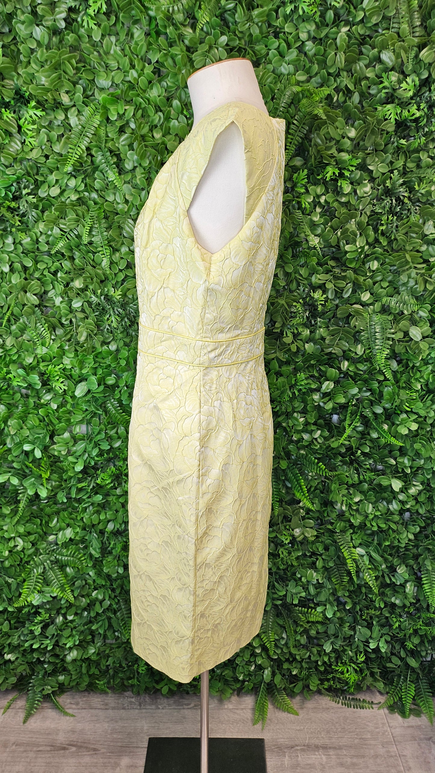 Grace Hill Yellow Jacquard Dress BNWT (12)