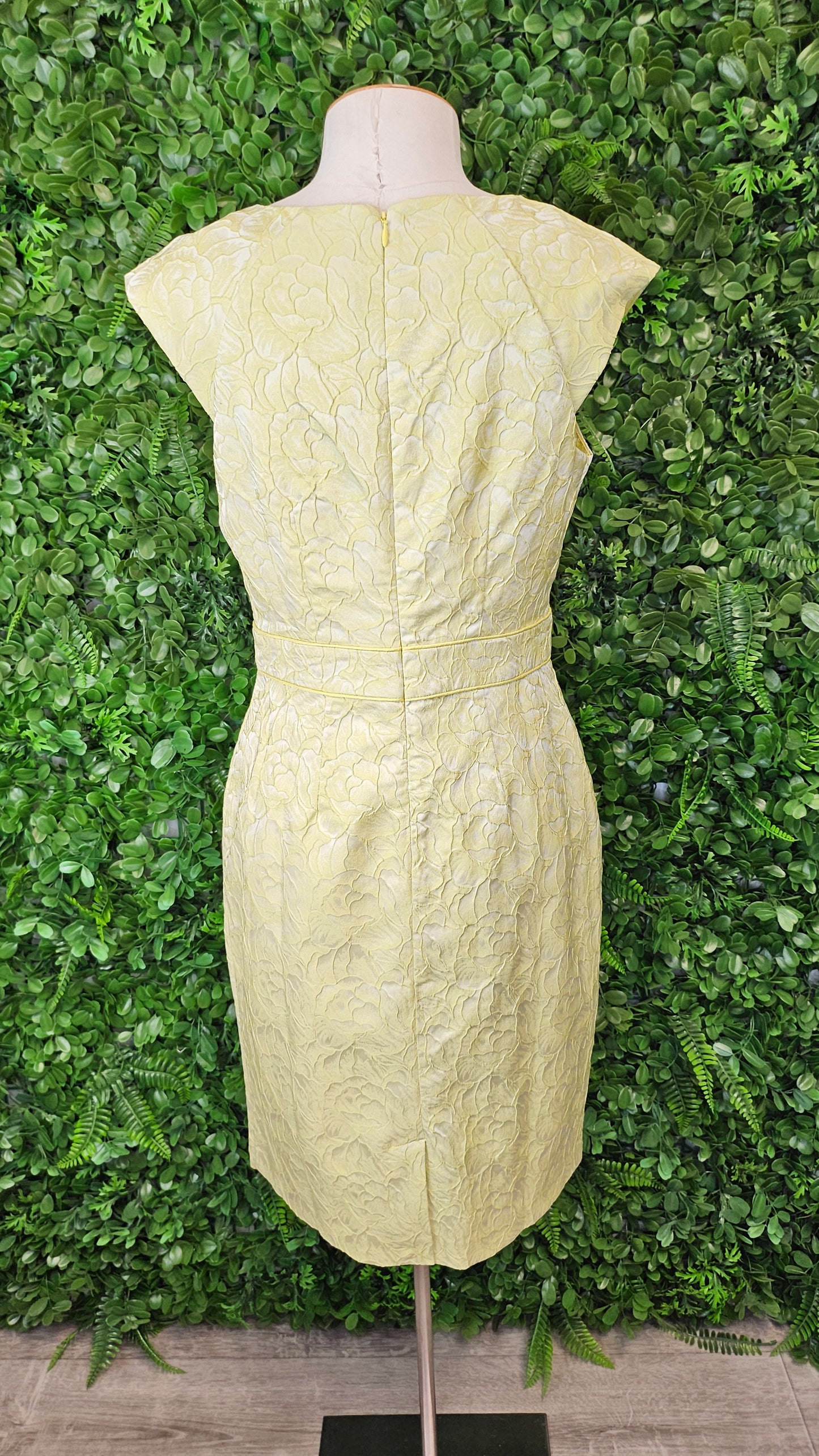 Grace Hill Yellow Jacquard Dress BNWT (12)