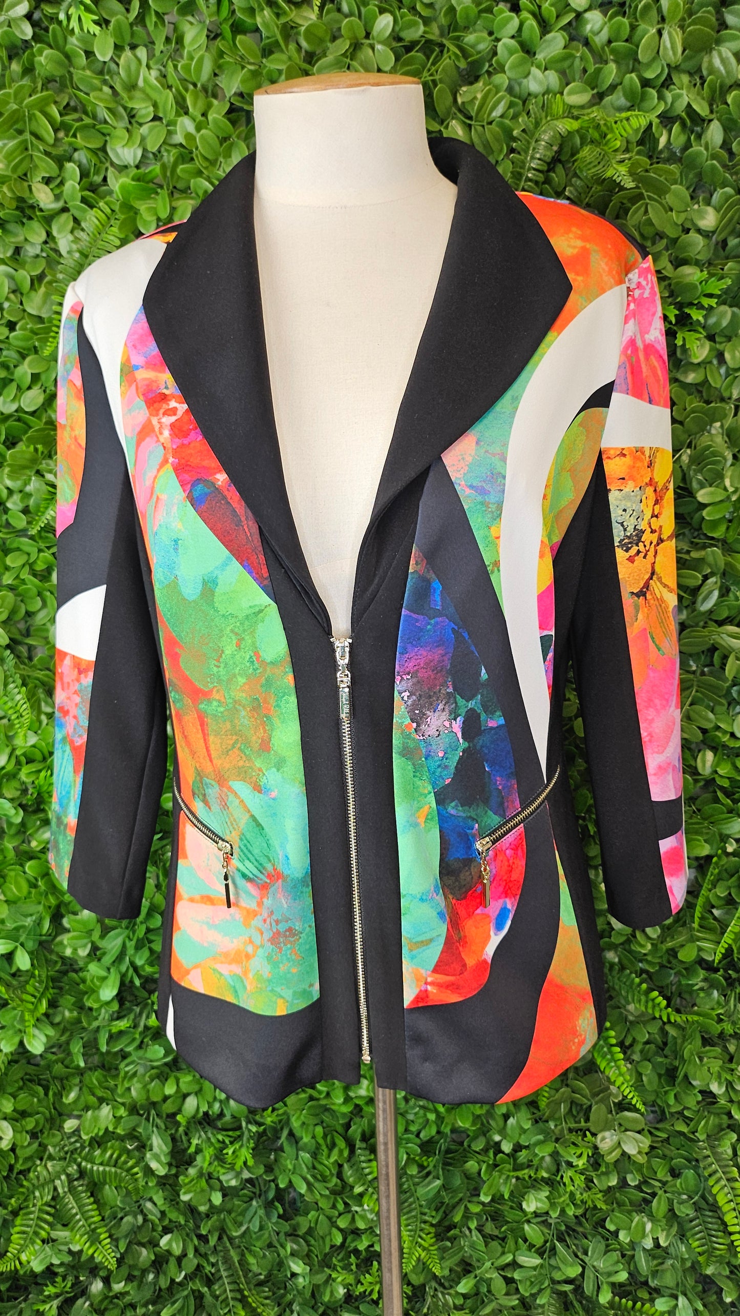 Joseph Ribkoff Multi Colour Print Jacket (12)