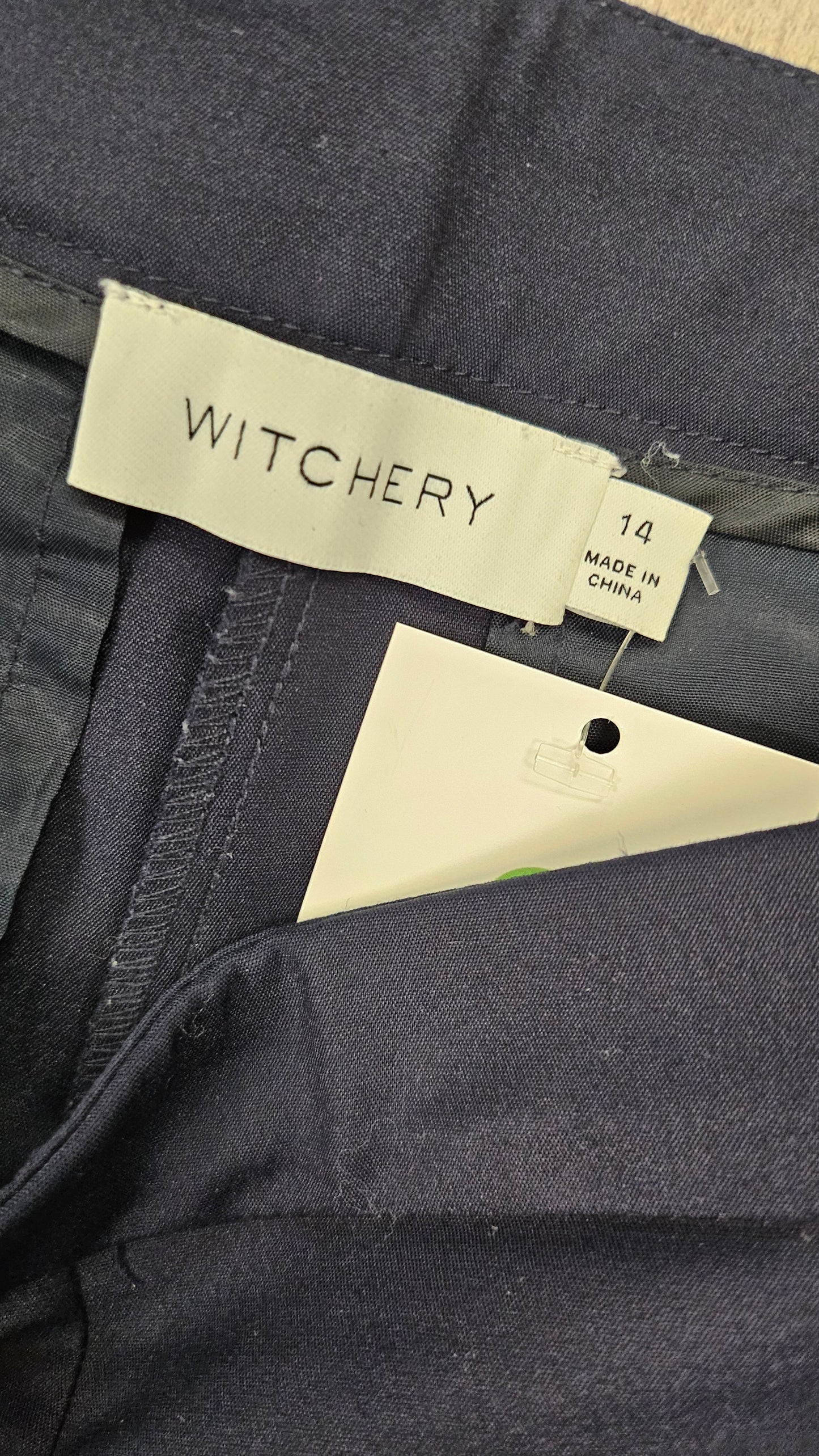 Witchery Navy Tailored Shorts (14)